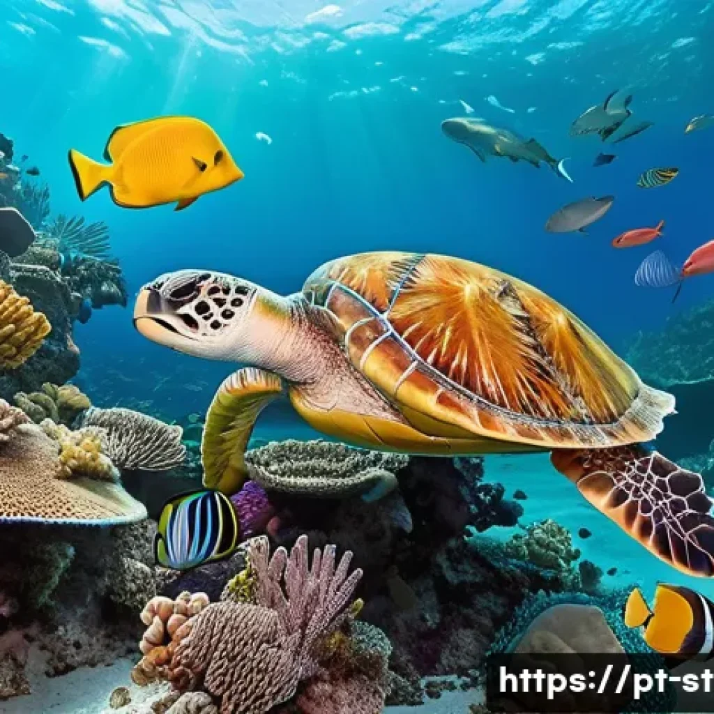 세인트루시아에서의 다이빙 자격증 - A vibrant underwater scene showcasing the colorful coral reefs of Saint Lucia with diverse tropical ...