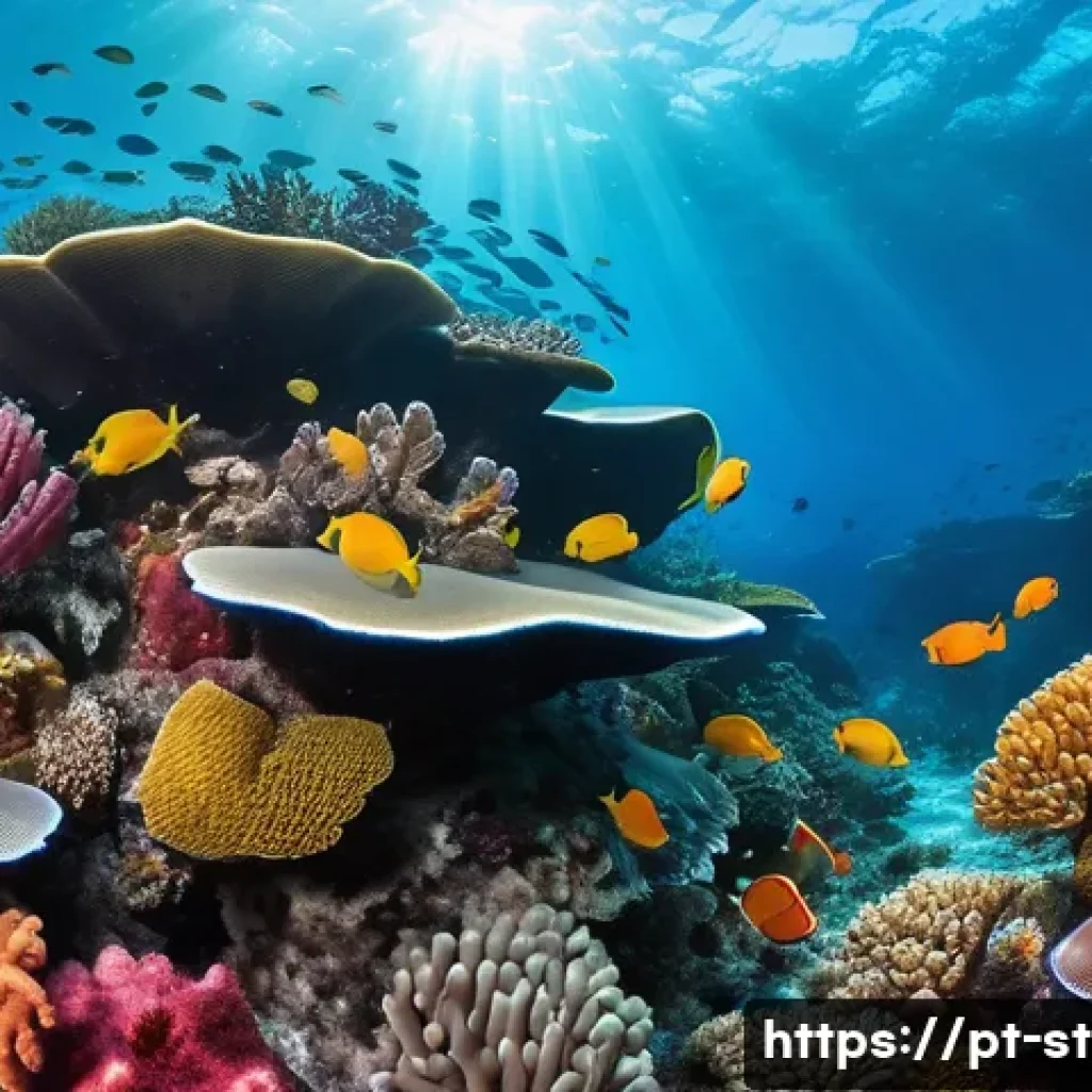 세인트루시아 해양 보호 구역 - A vibrant underwater scene showcasing the colorful coral reefs of Saint Lucia, teeming with diverse ...
