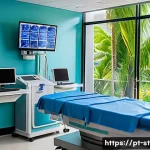 Home 15 세인트루시아 병원 및 의료시설 - A modern healthcare center in Saint Lucia, featuring advanced digital ultrasound machines, CT scanne...