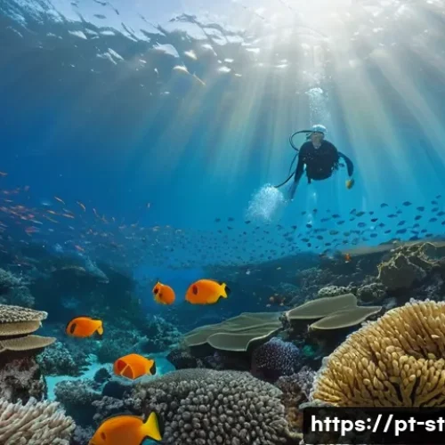 Home 23 세인트루시아 다이빙 스팟 - Vibrant underwater scene of Santa Lucia’s coral reefs at Anse Chastanet, showcasing colorful coral f...